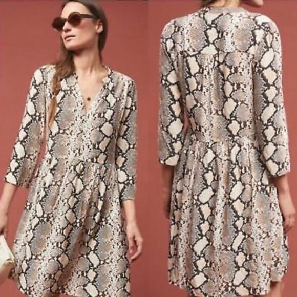 Maeve by Anthropologie XS Juno Snakeskin Dress - Picture 9 of 9
